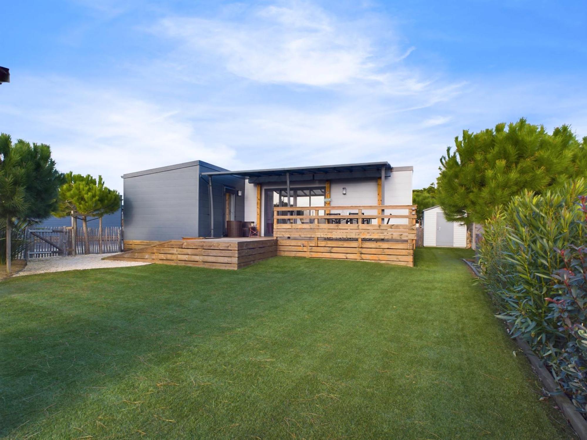 Beau Chalet Pour 4 Pers - Acces Piscine Chauffee Бретиньоль-сюр-Мер Экстерьер фото